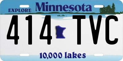 MN license plate 414TVC