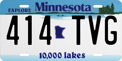 MN license plate 414TVG