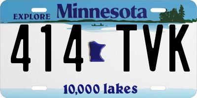 MN license plate 414TVK