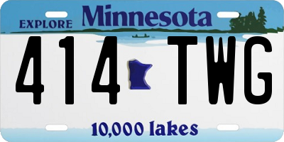 MN license plate 414TWG