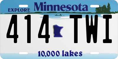 MN license plate 414TWI