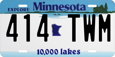 MN license plate 414TWM