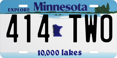 MN license plate 414TWO