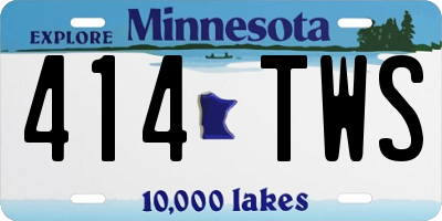 MN license plate 414TWS