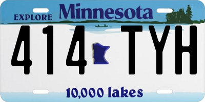 MN license plate 414TYH