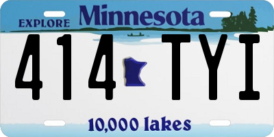 MN license plate 414TYI