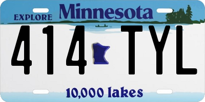 MN license plate 414TYL