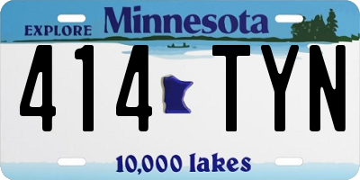 MN license plate 414TYN