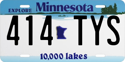 MN license plate 414TYS