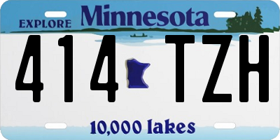MN license plate 414TZH