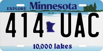 MN license plate 414UAC