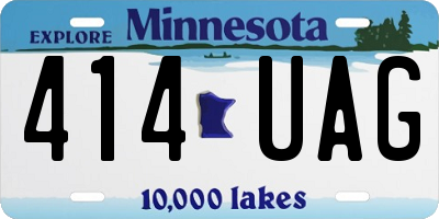 MN license plate 414UAG