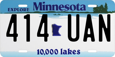 MN license plate 414UAN
