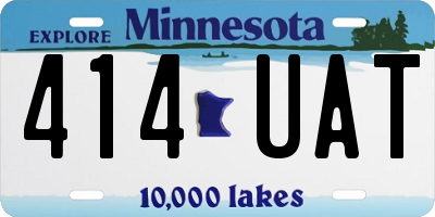 MN license plate 414UAT