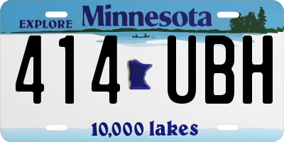 MN license plate 414UBH
