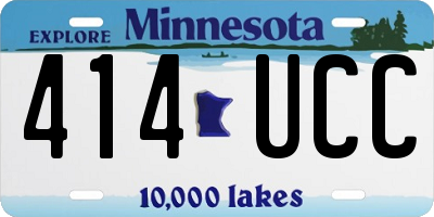 MN license plate 414UCC