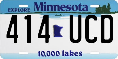 MN license plate 414UCD