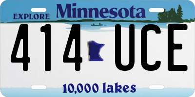 MN license plate 414UCE