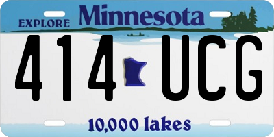 MN license plate 414UCG