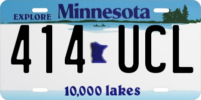 MN license plate 414UCL