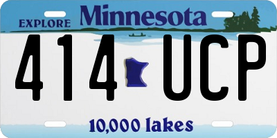 MN license plate 414UCP
