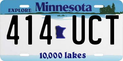 MN license plate 414UCT