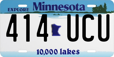 MN license plate 414UCU