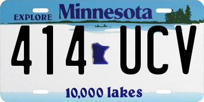 MN license plate 414UCV