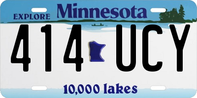 MN license plate 414UCY