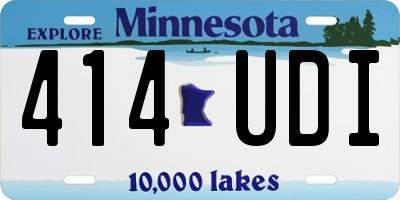 MN license plate 414UDI