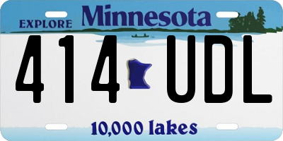 MN license plate 414UDL