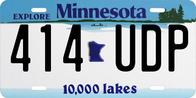MN license plate 414UDP
