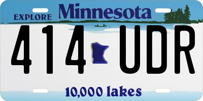 MN license plate 414UDR