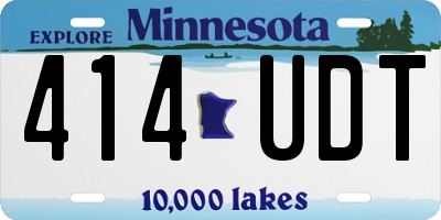 MN license plate 414UDT