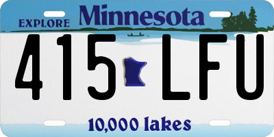 MN license plate 415LFU