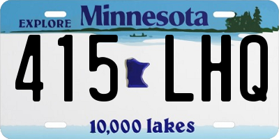 MN license plate 415LHQ