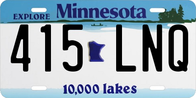 MN license plate 415LNQ