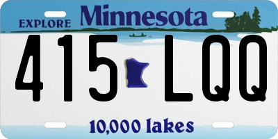 MN license plate 415LQQ