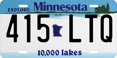 MN license plate 415LTQ