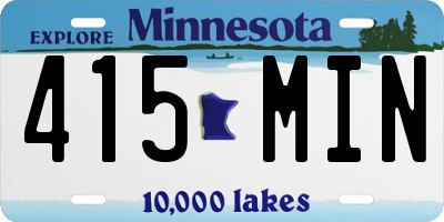 MN license plate 415MIN