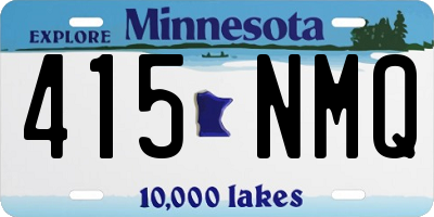 MN license plate 415NMQ