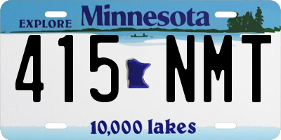 MN license plate 415NMT