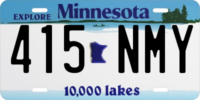 MN license plate 415NMY
