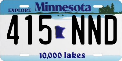 MN license plate 415NND