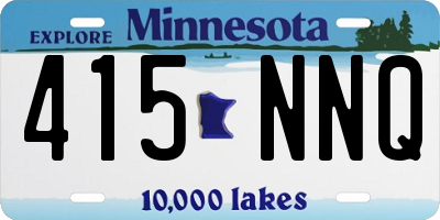 MN license plate 415NNQ