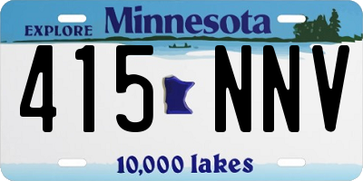 MN license plate 415NNV