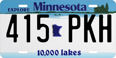 MN license plate 415PKH