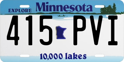 MN license plate 415PVI