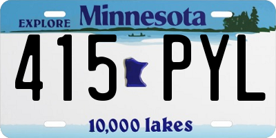 MN license plate 415PYL