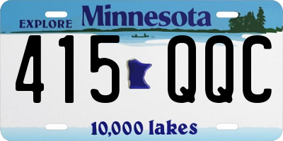 MN license plate 415QQC